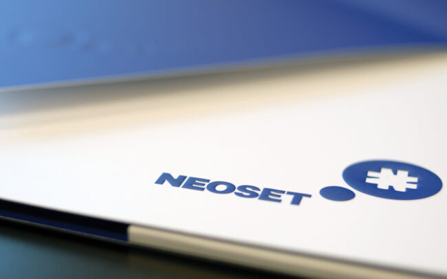 Neoset brand identity and visual design by Stoa Design