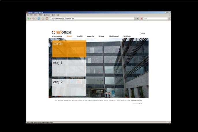 First Office brand identity and website design by Stoa Design