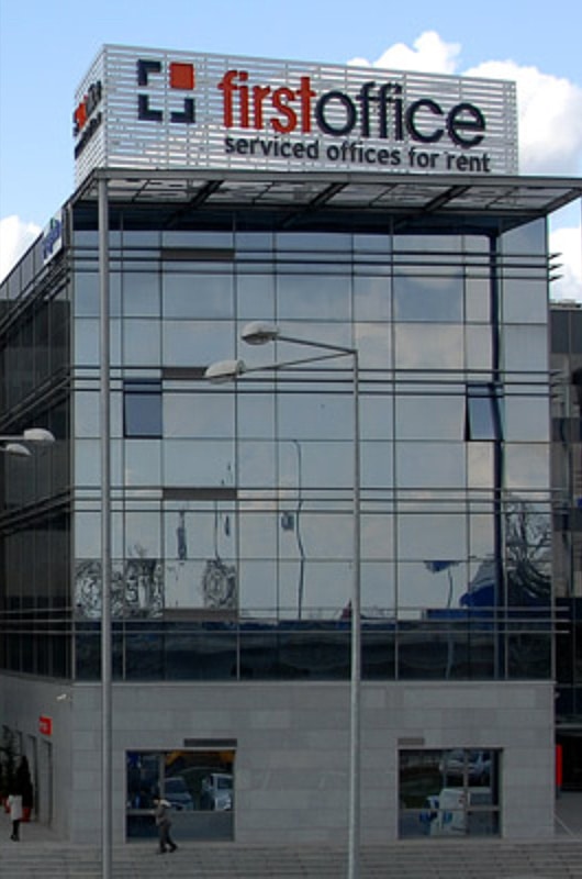 First Office brand identity and website design by Stoa Design