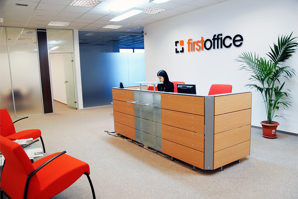 First Office brand identity and website design by Stoa Design